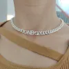 Ожерелья Dodoai 9 мм буквы на заказ колье с бриллиантами ожерелья с буквами, числа, 8 мм золотой кубинский цепной лак