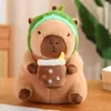 Kawaii capybara peluche giocattolo adorabile svolta a dinosaur unicorno unicorno bambola ripieno di cartone animato cuscino animale per bambini regalo 240422