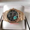 APS Super Quality Mens Watch Cal.3132 Movement 41mm 15407 Helementon Rose Rose Gold Mechlatial Mechlatic Automatic Man Hoteats Men Wristwatches