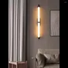 Lampe murale nordique Black Strip en acier inoxydable Livrées Créative Creatroom Bedroom Lighting Lighting Decor Lamparas