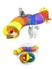 Toys Cat Tunnel Sshape Cat Tunnel Pet Tube Complapbable Играйте игрушечные крытые игрушки на открытом воздухе для упражнений с укрытием тренировок и бега