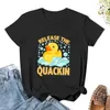 Women's Polos Rubber Duck Gift Release The Quackin T-shirt Tees Shirts Graphic Kawaii Clothes White Dress For Women Sexy