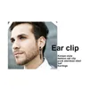 Trend Stainless Steel Feather Ear Clip For Man Women Korean Fashion Design Leaf Hoop Earrings Punk On Drop Piercing Jewelry 240410