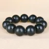 Bracelets Hetian Nephrite Jade Qingyu Dark Green Bracelet For Men Women Polishing Round 10 12 14 16 18 20mm Beads Bracelets Fine Jewelry