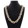 Vente Anchor Chain Type Charm Luxury Delalicate Finement attiré Collier de bijoux incrusté Finement attiré Moisanite pour femmes