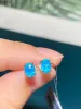 Kolczyki Julem Kamień naturalny Opal Kolczyki S925 Silver Lucky Hope Studs Kolistka Kolorowe klejnoty dla kobiet Prezent Wysoka jakość