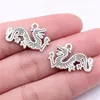 Odkrycia Charms Dragon Jewellery Making Materiend 26x16mm 10pcs