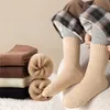 5 Pairs/Lot Children Winter Socks Cotton Thick Keep Warm Terry-loop Hosiery for 1-12 Years Baby Boys and Girls Kids Towel Socks 240407