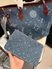 New 2 pcs/set Top Denim Totes bag Designers Bags Fashion womens Handbags high qulity ladise crossbody Shoulder Bag large capacity shopping bag with coin purse