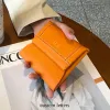 Geldbörsen Luxus -Design Cowide Square Münze Geldbeutel Mode -Buchstaben Japan Mini Brieftasche Personalisiert Initialen echte Ledergeldbeutel