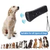 Afschriften Ultrasone schorsafscheider lichtgewicht met LED zaklamp Dog Repeller draagbare hond anti -blaffende apparaat voor pet training benodigdheden