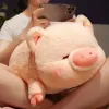 Dockor knubbiga grisar fylld fylld docka liggande plysch piggy leksak djur mjuk plushie kudde för barn baby tröstande födelsedag xmas gåva