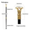 Golden Diamond Type Walking Cane Fashion Decorative Walking Stick Gentleman Elegant Cosplay Cane Knob Crosier 93CM 240416