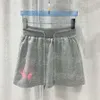 Donne di lusso Shorts grigi SEXY Summer pantaloni pantaloni pantaloncini casual di moda mini pantaloncini