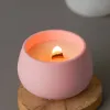 Керамика круглая банка свеча силиконовая плесень
