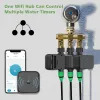 Controllo Tino Smart Smart/Doubleoutlet Timer Timer di annaffiatura, con mozzo WiFi, controller di irrigazione a goccia di irrigazione Bluetooth Home Garden Bluetooth