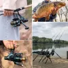 Accessoires Sougayilang Karpfenfischerei Rollen drehen Starke Doppelwiderstand 1020 kg Molinete Carretilha de Pesca Olta Makaralar Seefischfischrollen