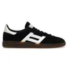 Modedesigner Handball Spezenial Männer Frauen lässige Schuhe Snekers Navy Scharlache Aluminium Core Schwarzer scharlachrote Gummi helles schwarzes gelbe flache Ladung niedrige Plattform