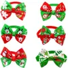 Apparel Handmade Christmas Holiday Dog Pet Cat Collar Bow Tie Adjustable Neck Strap Grooming Accessories Supplies