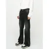 Frauen Jeans Firma Firmranch Four Seasons Micro Flared für Männer Frauen Amerikanische Vintage Wäsche alte schlanke Bootcut -Denimhose