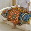 Lgrge Badetuch für Zuhause und Sauna Baumwoll Gaze Cartoon Badezimmer Komfort Beach Dusche Wrap 75150 cm 240422