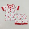 Bekleidungssets Crayfish Print Boys Sommer -Pyjama Kleidung Set Kinder Nachtwäsche Kleinkind Kindergeschwister Mädchen Nachtwäsche Nachtwäsche