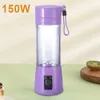 Juicers 400 ml Mini Electric Juicer met 6 Blades Automatische verse squeezer Multifunctionele groentes Juicer Blender voor thuis