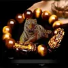 Brangle Nature Feng Shui Bracelets Men Tiger Eye Beads Bracelets pour femmes pour femmes Pixiu richesse et bonne chance