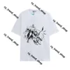 Lanvine Shirt Designer Lannvin Shirt Lanvins Lanvins Classic Fashion High Edition Print Heart Clain à manches courte Top Wash Couple Lanvis Shirt Lavines Shirt 69