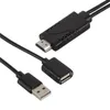 Nouvelle femelle USB Femelle USB à HDMI compatible masculin 1080p HDTV TV Digital Ad Adapter Cable Cordon de convertisseur de câble pour iOS Android pour USB Femme à