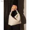 Trendy originele Bottegs Venets Brand Tassen voor dames echte lederen dames tas handgemaakte geweven tas 2024 Nieuwe onderarm tas highend kussentassen met 1to1 logo