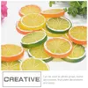 Party Decoration 13 Pcs Imitation Slice Kitchen Table Centerpieces Artificial Fruits Vegetable Pography Props Pvc Limes