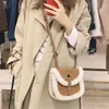 miyagawa Plush Bag for Women 2023 New Autumn Winter Retro Commuter Lamb Hair Single Shoulder Handheld Crossbody Saddle Bags A91v#