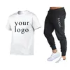 Survêtements pour hommes VOTRE PROPRE BRAND LOGO / IMAGE Personnalités Custom Anywhere Men Women Femmes Diy Short à manches et longs pantalons Set Fashion