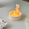 Świece 1PC Kitten Candle Holder Śliczne grillowane kota aromaterapia świec.