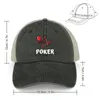 Berets Poker Ekg Lifeline Cowboy Hat Man Luxury Fishing Cap Femme Femme Men