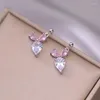 Orecchini per borchie carine carota e collana set d'argento zircronica collare per orecchie da ravanone per ragazze giunti di gioielli romantici bijoux