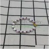 Pulseira de corrente 2023 estilo 925 Sier quartzo tingido de magnésita colorida pérola urso diy jóias leves entrega de luxo pulseiras de gota dh5dz