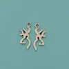 100pcs legierte Flamme Charms Anhänger für DIY-Armband Halskette Schmuck machen Accessoires A-868