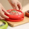Depolama Şişeleri 4 PCS Meyve Sebze Şeklinde Koruyucular Gıda Kutusu Şeffaf Film Koruyucu Koruyucu Koruma Conta Kapağı