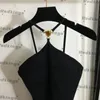 Black Halter Bodysuit 여성 디자이너 수영복 빠른 마른 비키니 비치 스타일 수영 수영복 수영복