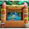 Outdoor opened 4m Lx3mWx3.5mH (13.2x10x11.5ft) inflatable Tiki bar with palm tree portable drinking pub serving bars for summer beach party