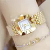 Women Watches Top Designer Brand Luxury Quartz Diamond Gold Watch Square Ladies Wrist Watch Female Clock for Girl Dropship 240408