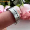 Pierścienie Itungsten 6/8/10 mm Dropshipping Pinten Finger Pierścionki Mężczyźni Mężczyzny Modne zaręczyny Wedding Wedding Profe