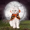 Cat Costumes For Cats Pet With Pumpkin Pattern Dog Clothes Cloak Shape Bat Add Hallowen