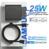 För Samsung PD 25W supersnabb laddare för Samsung Galaxy S21 S22 S23 S24 A53 A54 5G S20 FE USB Typ C Datakabel Charger Adapter Accessories Wall Charger EU US Power Charge Charge