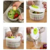 Greens Lettuce Insalata Rondella Spinner Dryer Drainer Crisor Puller per lavare gli utensili da cucina per verdure a foglia di essiccatura