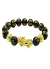 Bouddha perles Bracelet Hommes femmes Unisexe Chinois Feng Shui Pi Xiu Obsidian Proup-bracelet Gold richesse et bonne chance Bracelets13363392