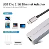 Карты проводки 2500 Мбит / с USB Внешняя сетевая карта Тип C в RJ45 конвертер Ethernet LAN Adapter Hub для MacBook iPad Pro