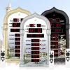 Odzież Azan Mosque Modlitwa Clock Iqamah Athan zegar muzułmański zegar alharameen islamska modlitwa z darami zegar islamski najlepszy dar